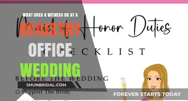 Witnessing a Registry Office Wedding: What's Their Role?