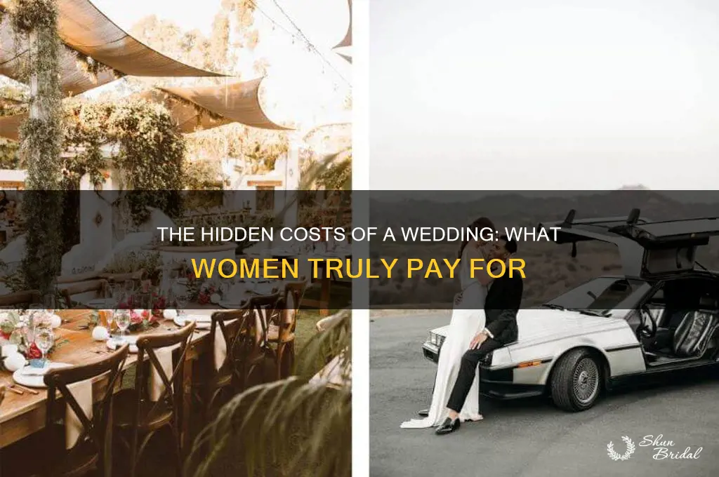 what does a woman pay for with wedding