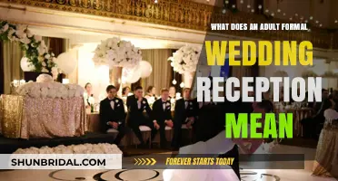 Formal Wedding Reception: What Adults Can Expect