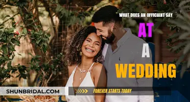 What Does an Officiant Say at a Wedding: A Guide