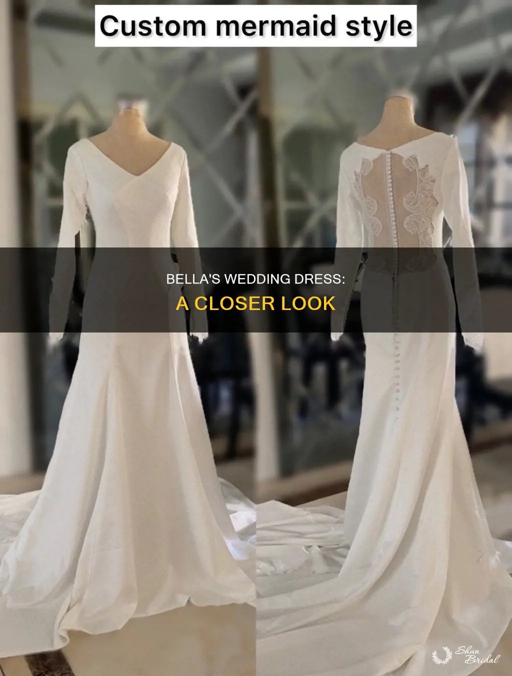 what does bellas wedding dress look like