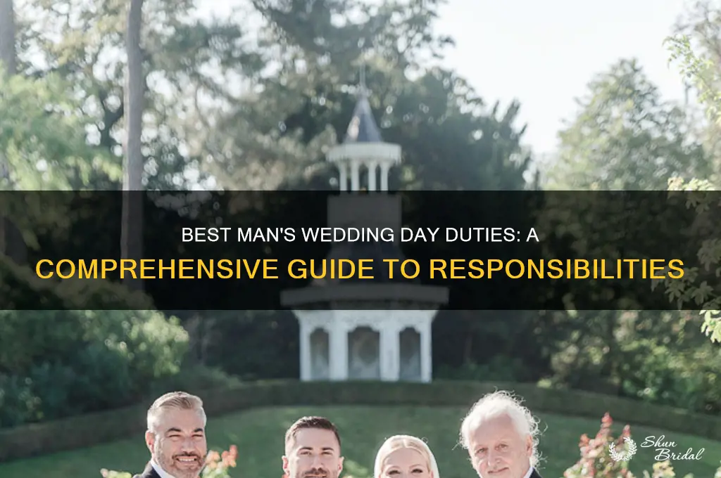 what does best man do on wedding day