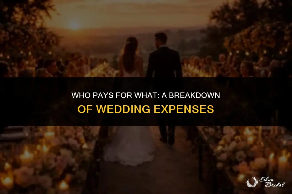 what does bride and groom pay for