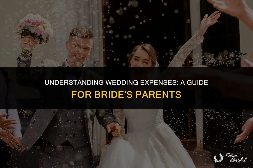 what does brides parents pay for