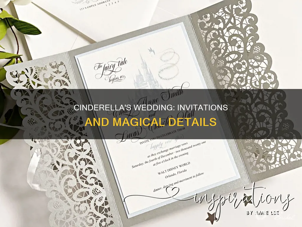 what does cinderella send for wedding invitation