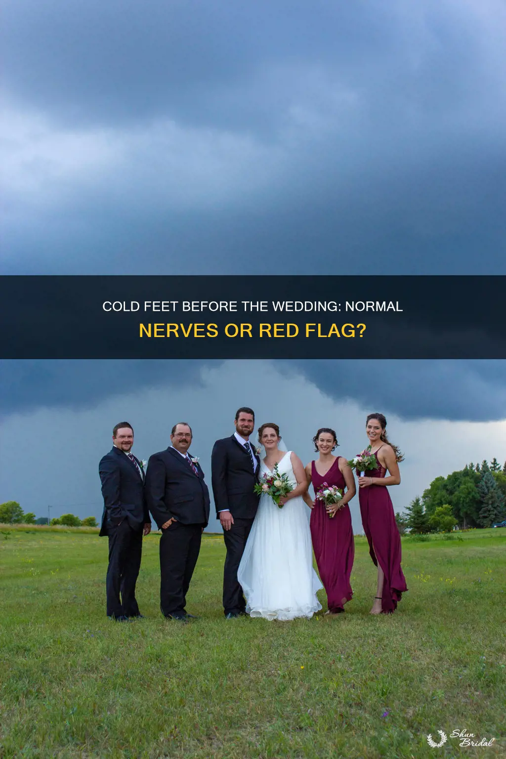 what does cold feet mean before a wedding