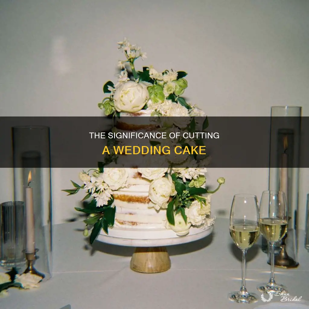 what does cutting a wedding cake symbolizes