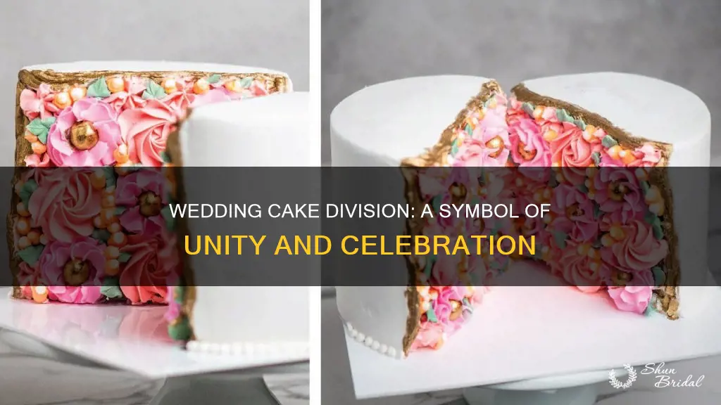 what does divided like cake at a wedding mean