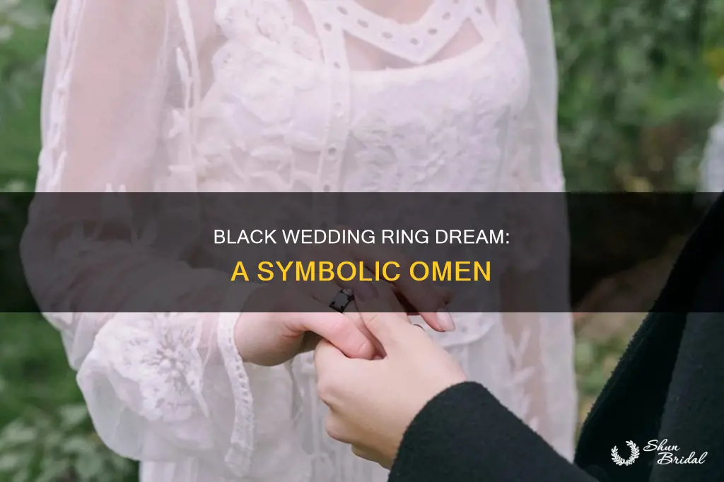 what does dreaming of a black wedding ring mean