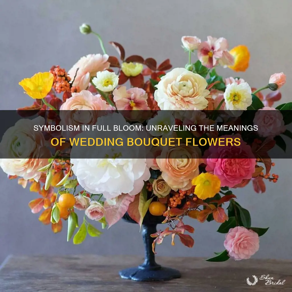 what does each flower mean in a wedding bouquet