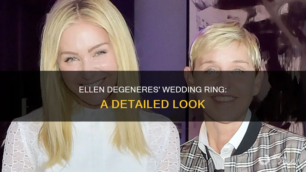 what does ellen degeneres wedding ring look like