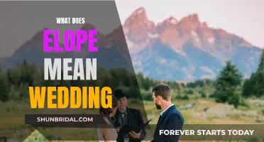 The Secret Meaning of "Elope" in Weddings