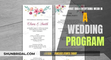 Understanding the Wedding Program: A Guide to Each Element and Their Meanings