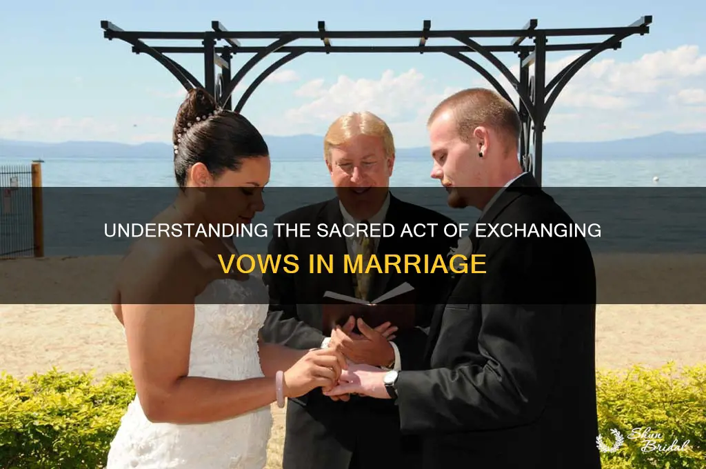 what does exchange vows mean