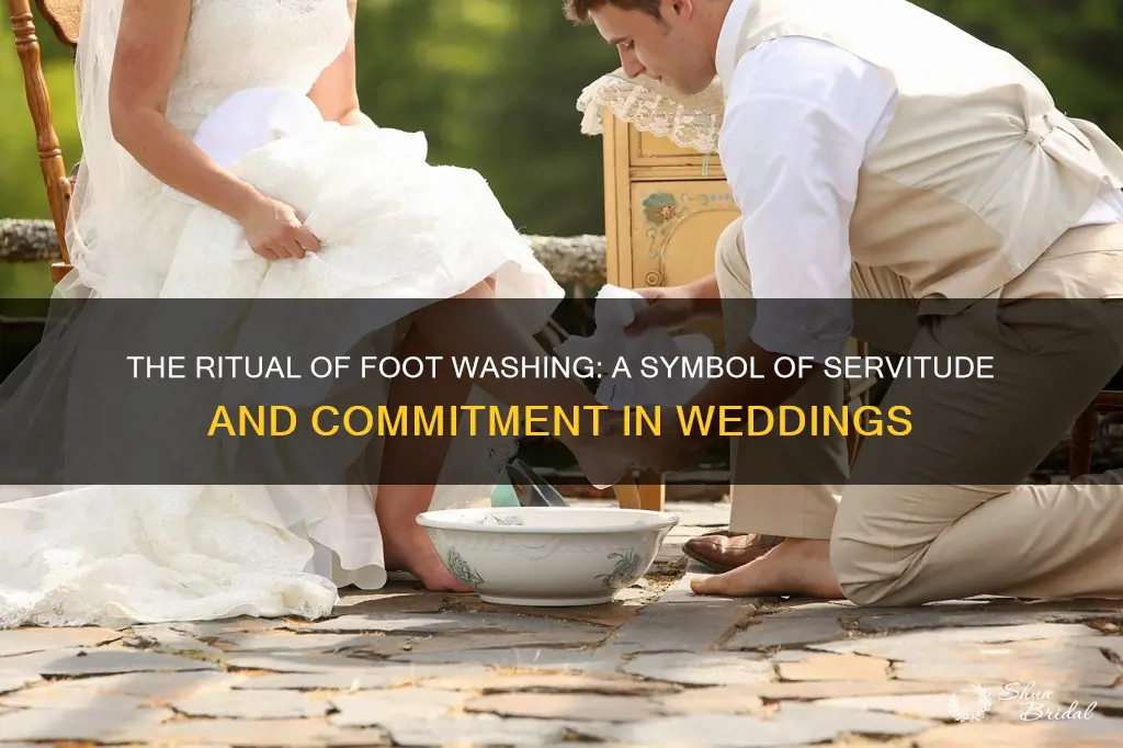 what does foot washing mean in a wedding