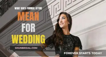 Formal Wedding Attire: What to Wear