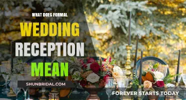 Formal Wedding Reception: What Does It Mean?