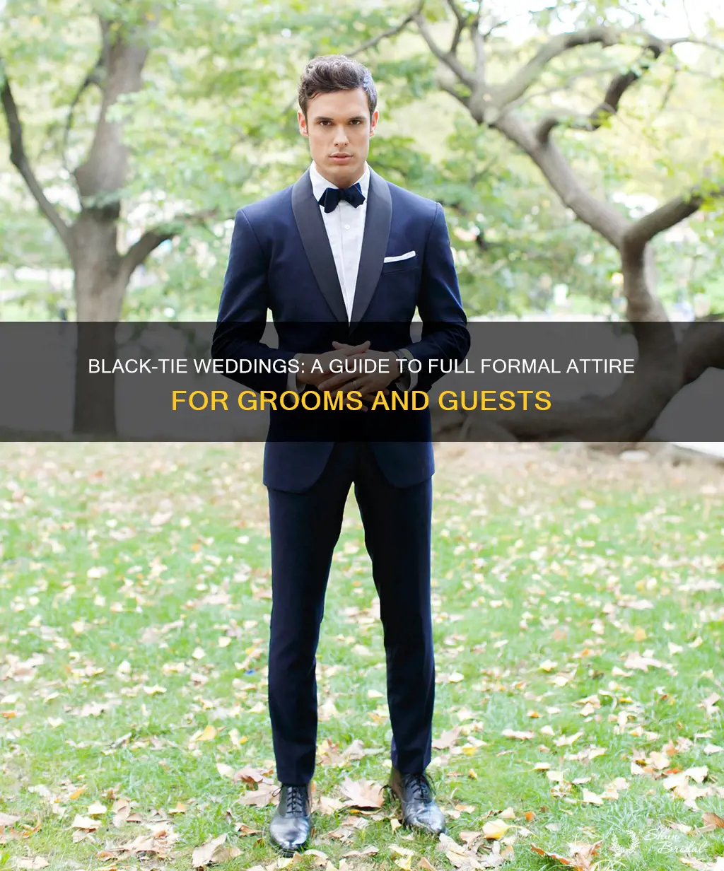 what does full formal attire mean for men at wedding