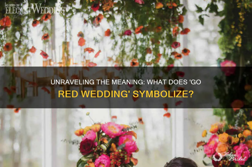 what does go red wedding mean