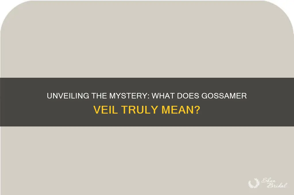 what does gossamer veil mean