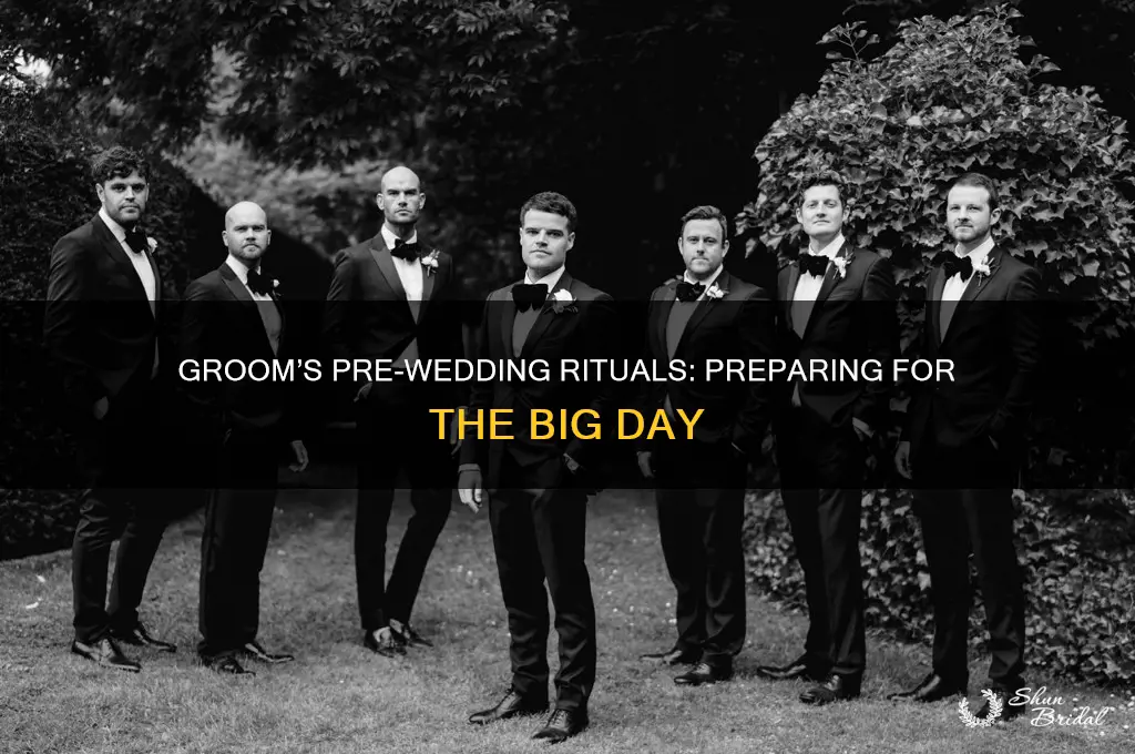 what does groom do night before wedding