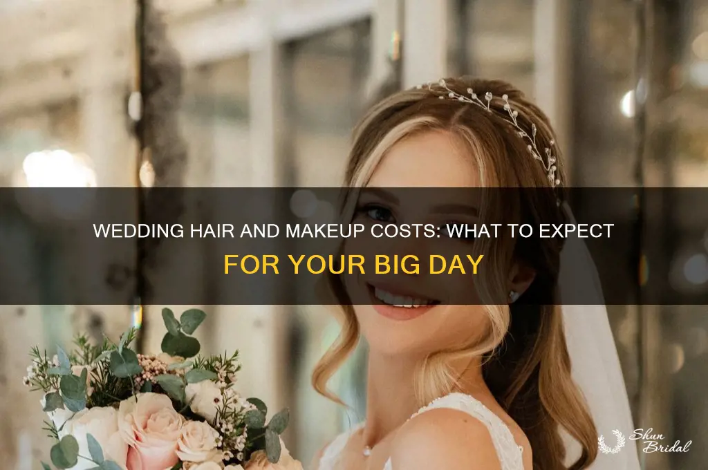 what does hair and makeup usually cost for a wedding