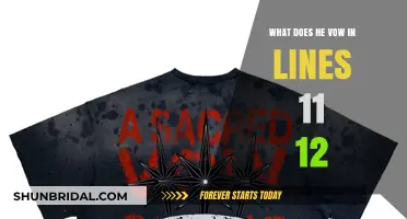 Unveiling His Sacred Vow: Decoding Lines 11-12's Promise