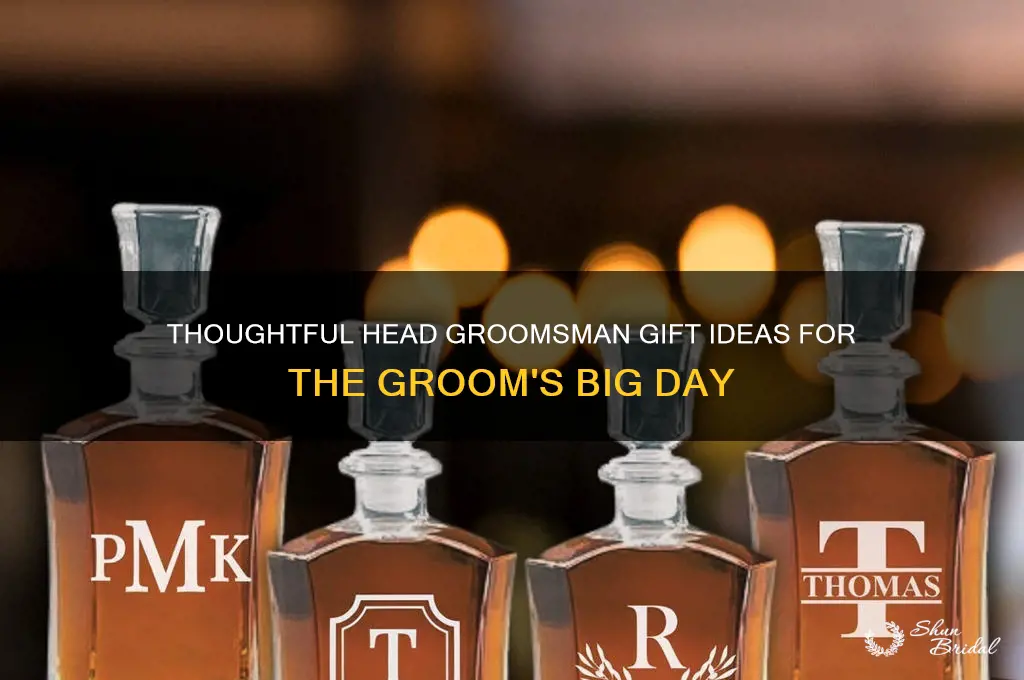 what does head groomsman give groom a gift