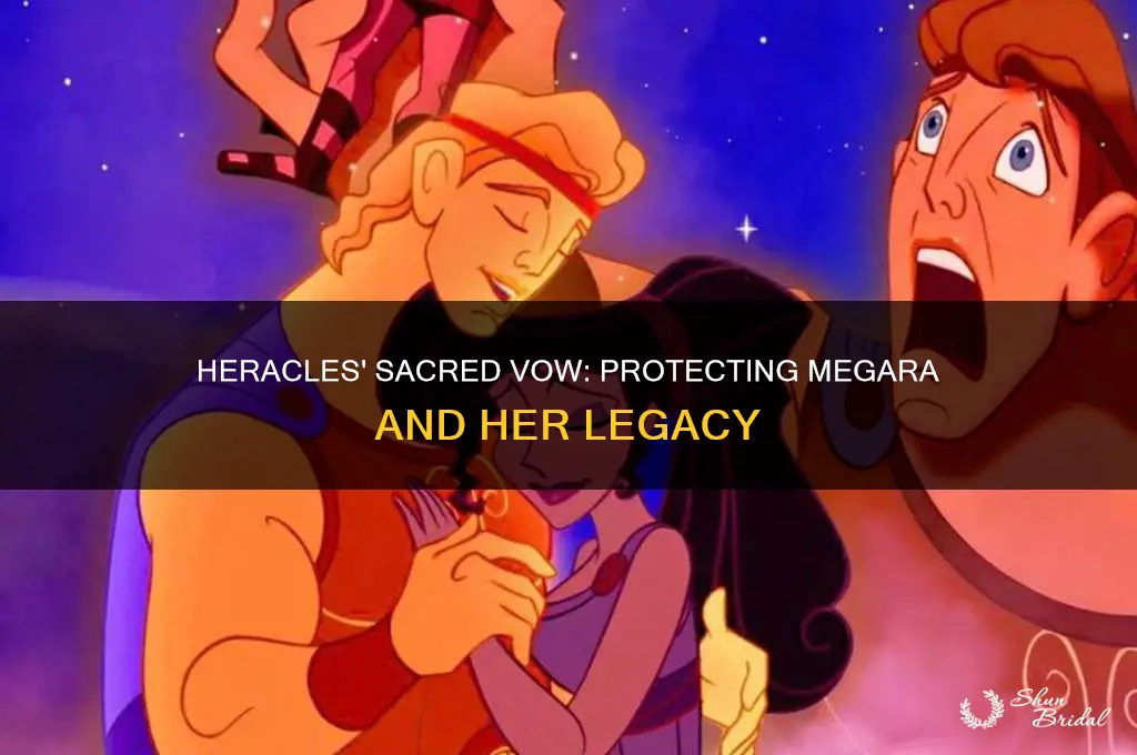 what does heracles vow to do for megara