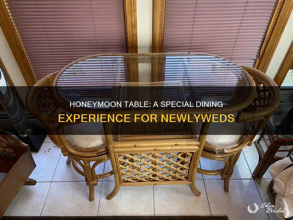 what does honeymoon table mean