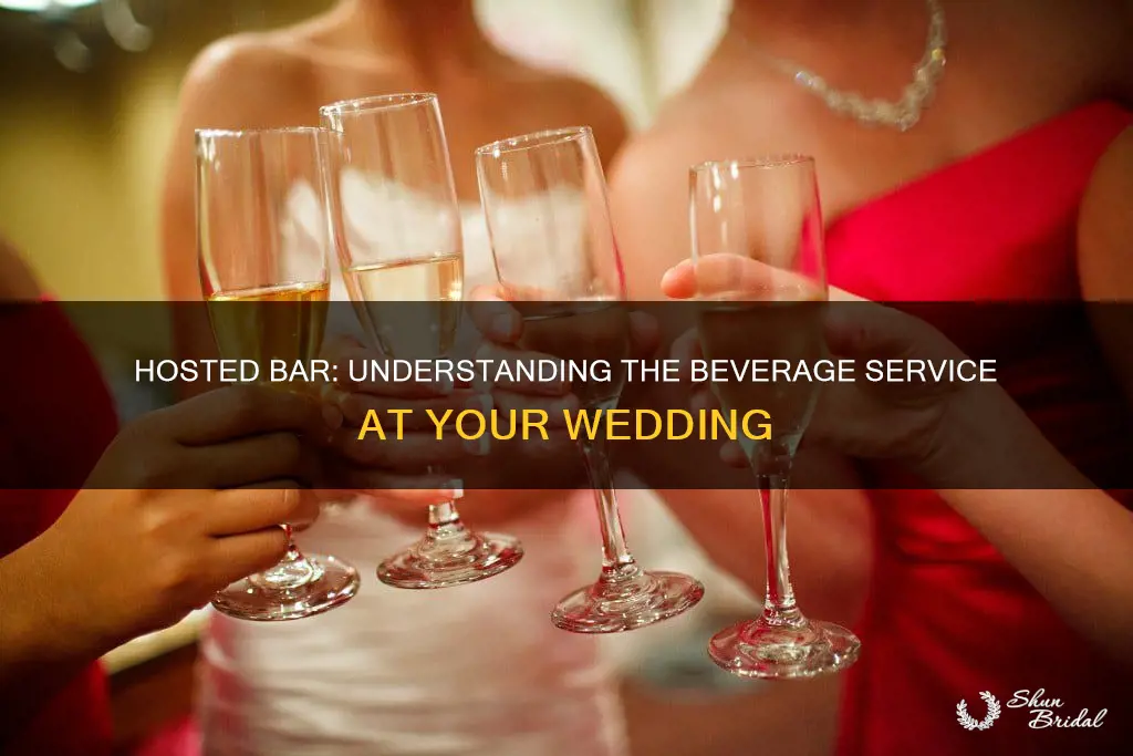 what does hosted bar mean wedding