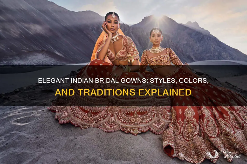 what does indian wedding bridal gown look like