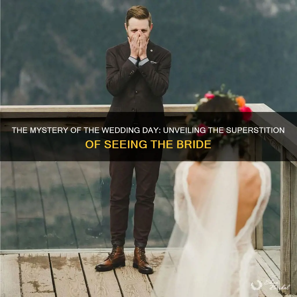 what does it mean if someone sees bride before wedding