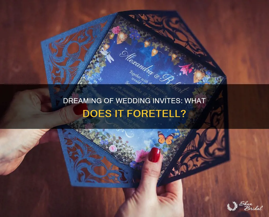 what does it mean if you dream about wedding invitations