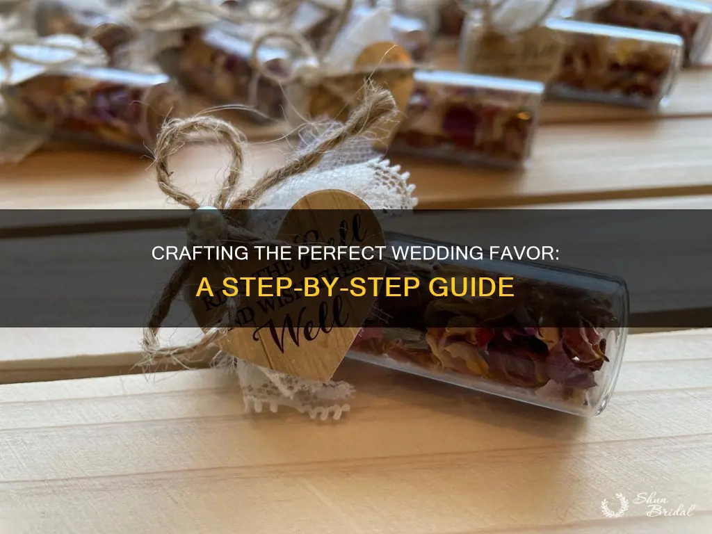 what does it mean to assemble wedding favors