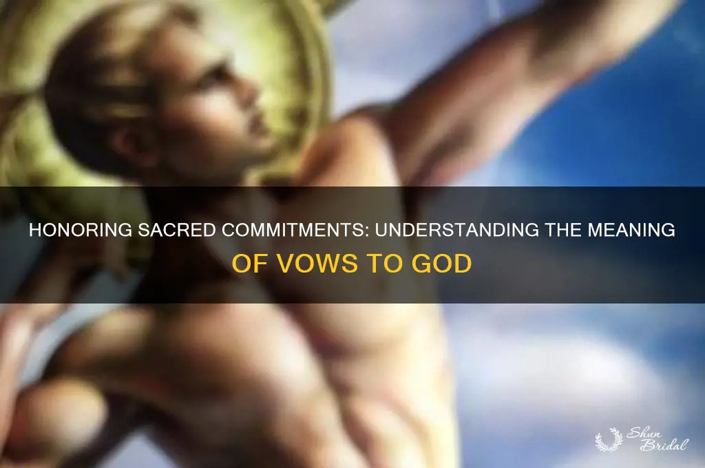 what does it mean to pay your vows to god