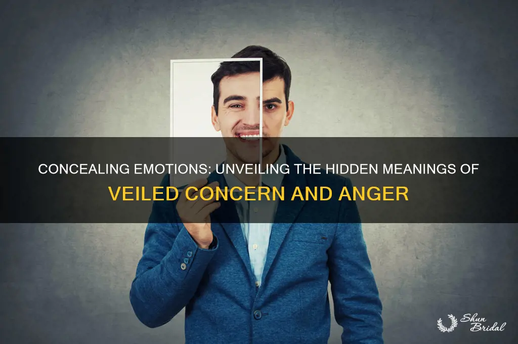 what does it mean to veil concern and anger