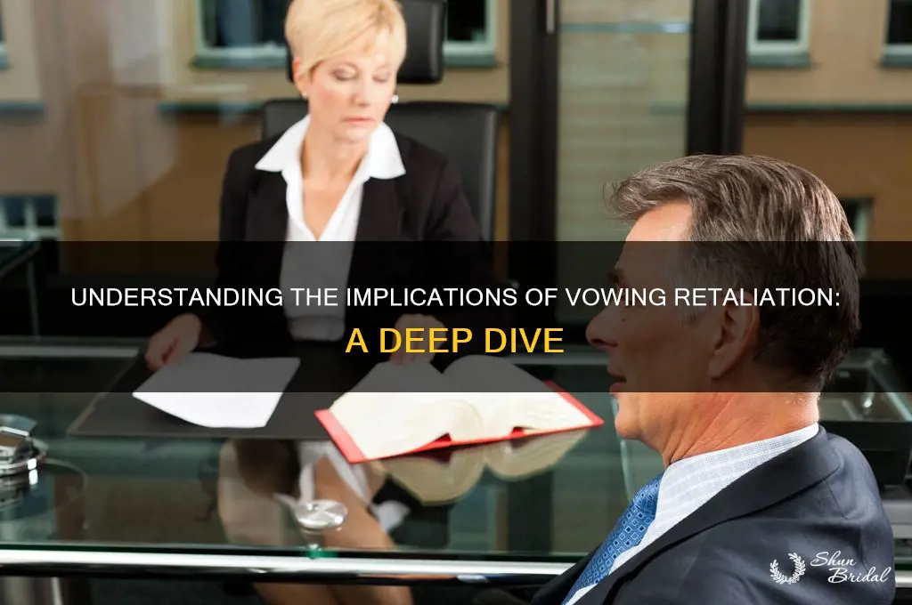 what does it mean to vow retaliation