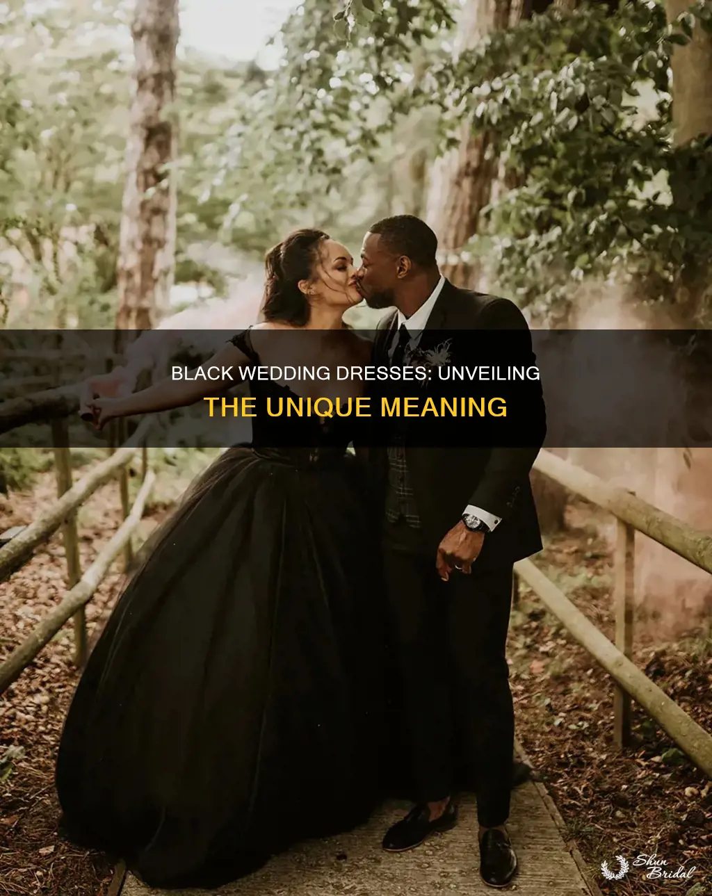 what does it mean to wear a blk wedding dress