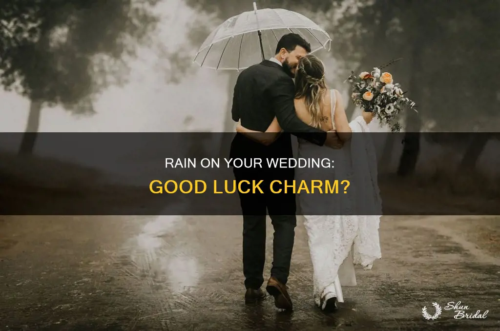 what does it mean when it rains on your wedding