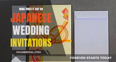 Japanese Wedding Invitations: What Do They Say?