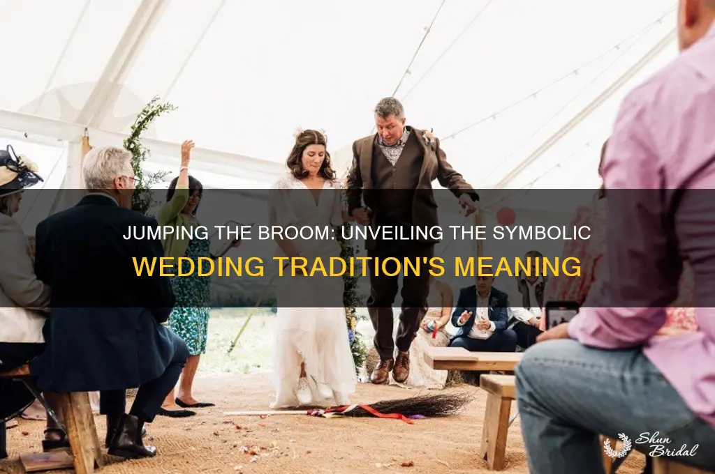 what does jumping the broom mean in a wedding ceremony