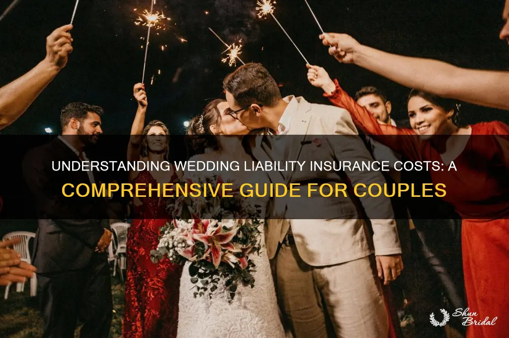 what does liability insurance for a wedding cost