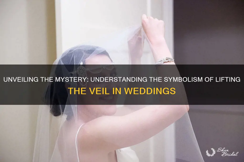 what does lifting the veil mean in a wedding