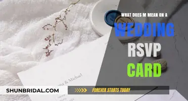 Decoding Wedding RSVP Cards: Understanding the Meaning of 'M