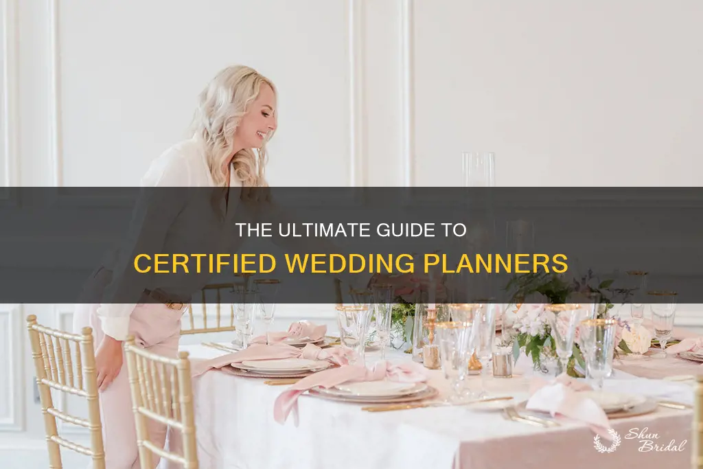 what does mean certified wedding planner