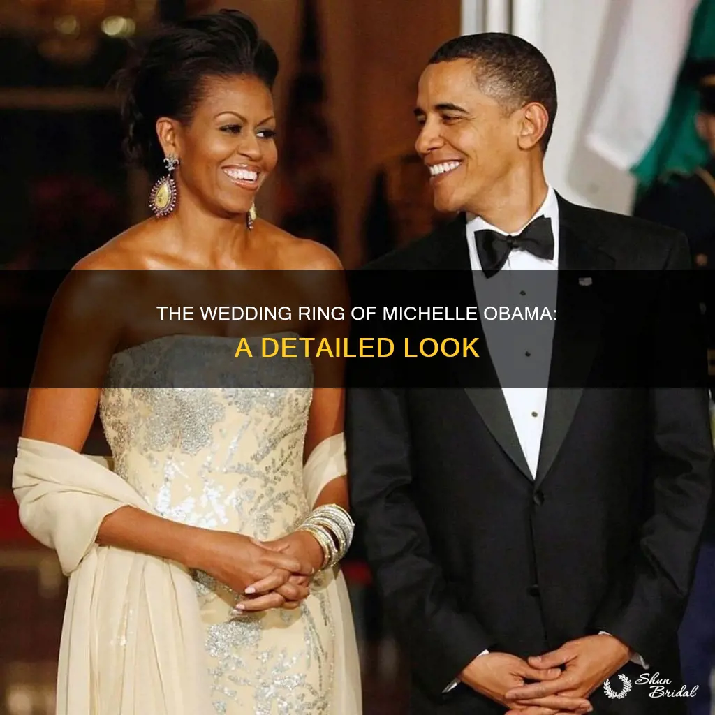 what does michelle obama wedding ring look like
