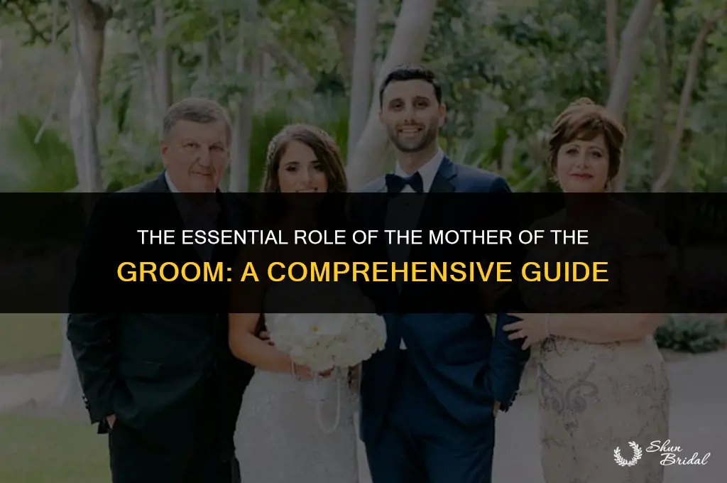 what does mother of groom do