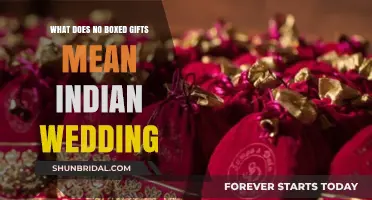 Understanding 'No Boxed Gifts' Tradition at Indian Weddings: A Guide