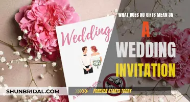 Etiquette of 'No Gifts' Wedding Invitations and Their Meaning